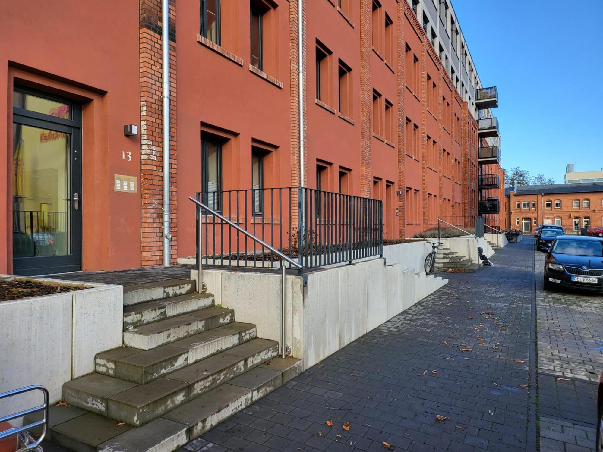 Trendige Stadtwohnung, Historisches Haus Mit Terrasse Und Garten Magdeburg Exterior photo